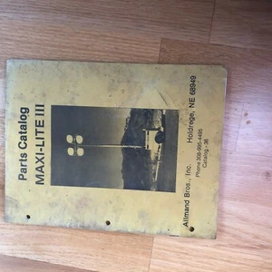 CATÁLOGO MANUAL DE PIEZAS DE PLANTA LIGERA ALLMAND MAXI-LITE III - Imagen 1 de 1
