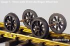 Gauge 1 (10mm) 'G' scale Resin Wagon Wheel Sets with 3.2mm x 70mm steel axles