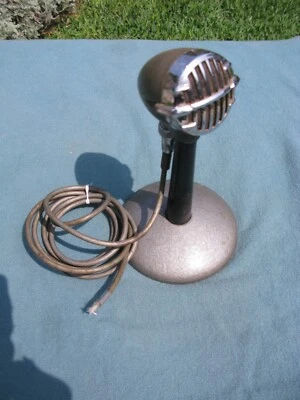 Astatic JT-30 Microphone w/stand & cord untested - Image 1 of 4