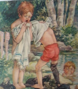 Antique c.1900-20 Hall's Icecream Advertising Victorian Picture - Picture 1 of 3