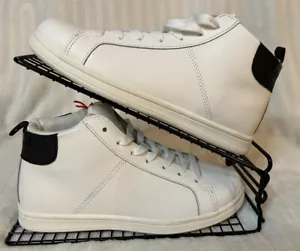 Diesel Mid Tops bianco ragazzo scarpe da ginnastica stivali junior taglia UK 3 NUOVO - Foto 1 di 8
