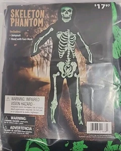Boys S (6/7) Skeleton Phantom Halloween Costume Complete NEW! - Picture 1 of 5