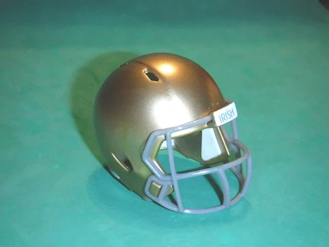 NOTRE DAME Mini pocket pro football helmet.. Custom Made speed helmet Cover