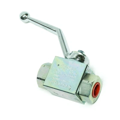 AR Annovi Reverberi 3/8" High Pressure Hydraulic Steel Ball Valve 7250 PSI - Image 1 of 3
