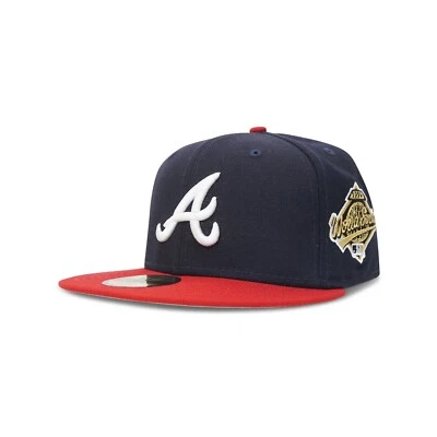 Atlanta Braves New Era 1995 World Series Cooperstown Navy 5950 Fitted Hat Cap - Image 1 of 4