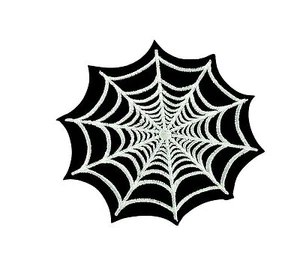 Patch Aufnäher Aufnäher Stickerei Thermoaufkleber Spinnennetz Spinne - Bild 1 von 1
