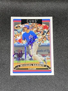 Michael Barrett Chicago Cubs Team Set Signed Auto 2006 Topps Card #CHC5 ~ COA - Picture 1 of 3