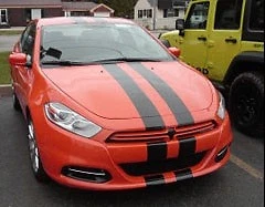 PARA Dodge DART NEON AVENGER 5 PULGADAS Carreras Vinilo Rayas Gráfico Calcomanía 36 PIES Foto 1 de 1