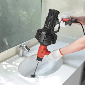 XtremepowerUS 25 ft. Automatic Feed Handheld Electric Drain Cleaner - Picture 1 of 7