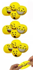 Lot of 12 - 2.2" Smile funny face Bounce Stress Balls - Picture 1 of 4