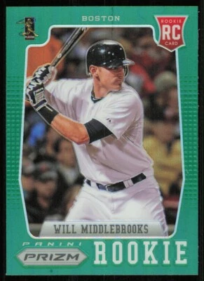 2012 Panini Prizm Prizms Green #168 Will Middlebrooks - Image 1 of 2