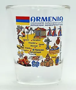 Armenien Wahrzeichen und Ikonen Collage Schnapsglas - Bild 1 von 1