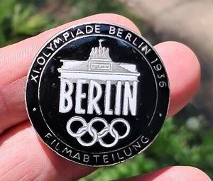 German 1936 Berlin Summer Olympics Film Maker Badge - Picture 1 of 4