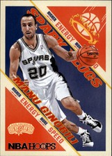 2013-14 Hoops Spark Plugs San Antonio Spurs Basketball Card #15 Manu Ginobili