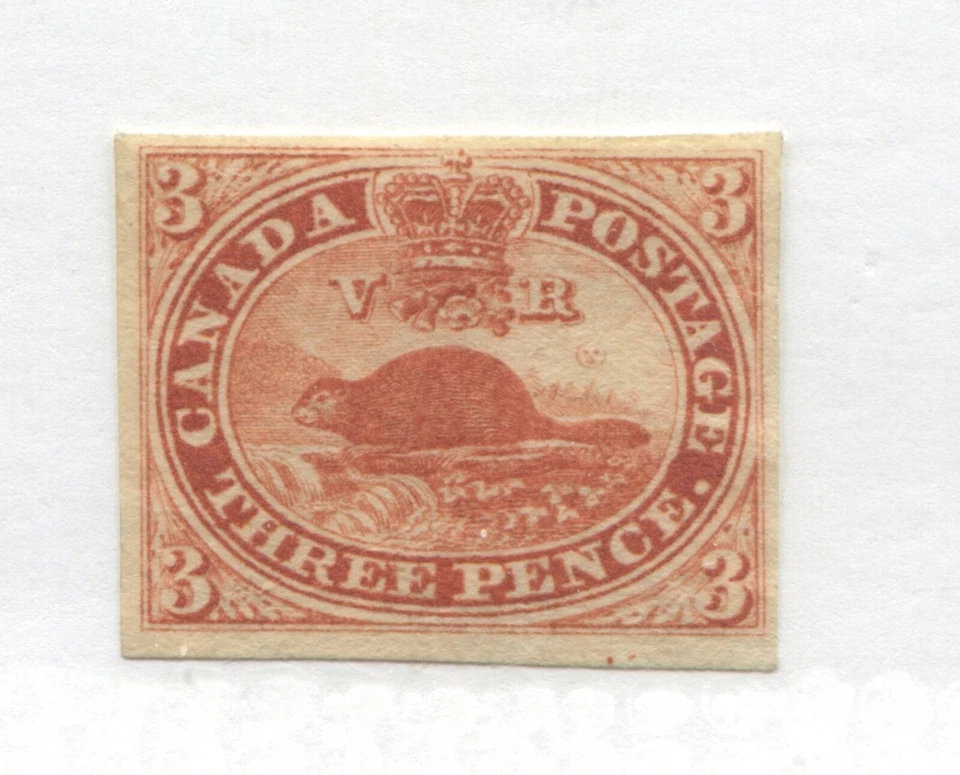 1852 3d Beaver mint no gum rich deep shade - Image 1 of 1