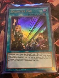 Yu-Gi-Oh! TCG Exosister Pax The Grand Creators GRCR-EN021 1a Edición Ultra Raro - Imagen 1 de 1