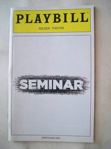 SEMINAR Playbill ALAN RICKMAN/ JERRY O'CONNELL/ LILY RABE NYC 2012 - Picture 1 of 2