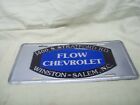 Front License Plate Tag Flow Chevrolet 1400 S. Stratford Rd. Winston-Salem Nc