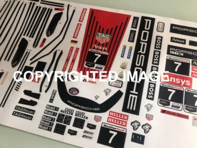 1/8 scala Sticker Adesivo Porsche 963 IMSA 2023 - Immagine 1 di 2