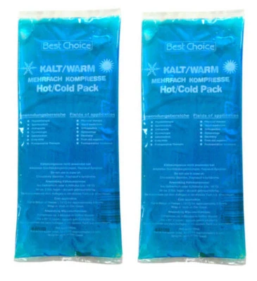 2 Stück Kälte Wärme Gel Kompressen | Pads | Kühlkissen Wärmekissen Gelkompresse - Bild 1 von 2