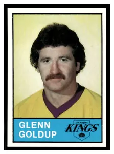 Tarjeta de hockey nocturno 1980 Los Angeles Kings #2 Glenn Goldup LB2 - Imagen 1 de 2