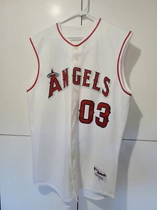 Vintage Majestic Anaheim Angels Sleeveless Jersey #3 Robinson Size 48 - Picture 1 of 4