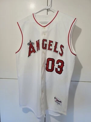 Vintage Majestic Anaheim Angels Sleeveless Jersey #3 Robinson Size 48 - Image 1 of 4