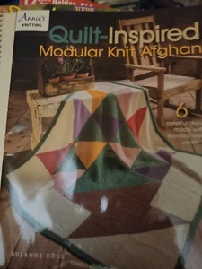 Annie' Knittong Quilt-Inspired Modular Knit Afghans B2 - Picture 1 of 6