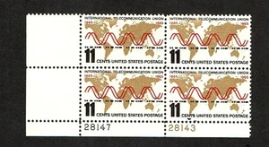 1965 U.S Commem 11c TELECOMMUNICATIONS PLT#  Blk of 4 Sc#1274 M/NH/OG/Pristine - Picture 1 of 1