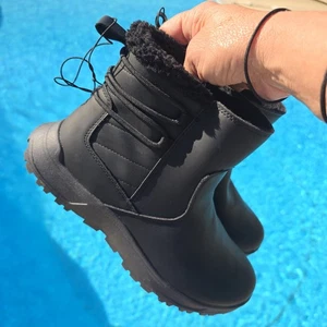 Eddie Bauer Damen Warm Gefüttert Gepolstertes Fußbett Sirene Winterstiefel 9 Schwarz Neu - Bild 1 von 7