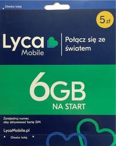 LycaMobile PL +48 Starter SIM Card PrePaid 5 PLN - Zdjęcie 1 z 7