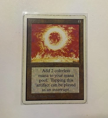 💰SOL RING  MTG MAGIC THE GATHERING UNLIMITED CARD💰 - Image 1 of 2