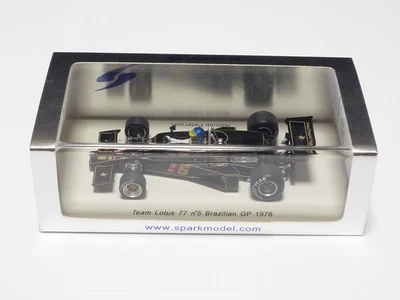 Spark 1:43 Lotus 77 #5 GP del Brasile 1976 Ronnie Peterson S1846 "JPS" - Immagine 1 di 4