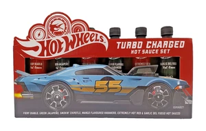 🔥 Hot Wheels Turbo Charged Hot Sauce Gift Set 6x45g Spicy Gift for Men Mattel - Picture 1 of 3