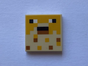 LEGO Tan Tile 2x2 Pixelated Minecraft Pufferfish Ref 3068pb1482 Set 21164 - Picture 1 of 1