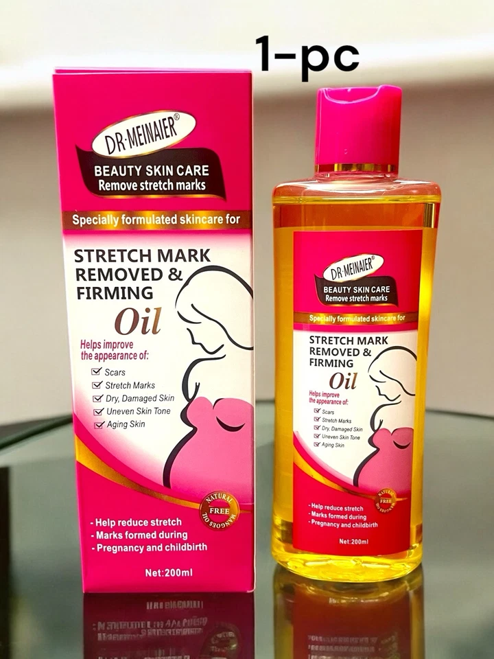 Dr Menaier Stretch Mark Oil Vit.E Skin Firming 💯 Active. 1 Pc. 200ml USA Stock - Image 1 of 4