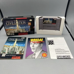 CIB Sid Meier's Civilization Super Nintendo SNES 1995 SEHR SELTEN Komplett!! - Bild 1 von 19