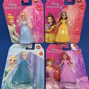 Disney Prinzessin Mini Figur Tortenaufleger 4 Stück Arielle Aschenputtel Belle Elsa NEU - Bild 1 von 13