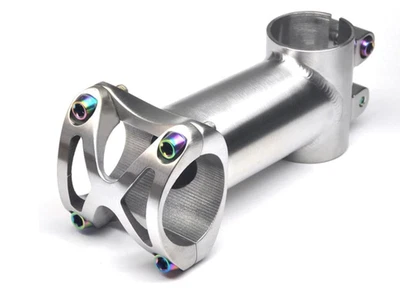 Titanium MTB Road Bike Bicycle Handlebar Stem 1" 25.4mm 31.8mm 50-120mm 5°  - Image 1 of 4