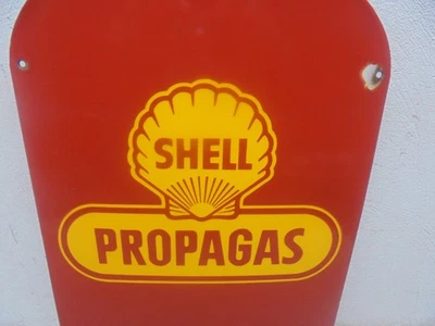 Original Emailschild SHELL Propagas  Vertrieb  Ungereinigter Fundzustand - Bild 1 von 4