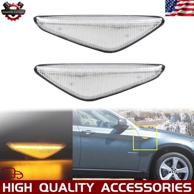 Fit For 2006-2013 BMW X3 F25 X5 E70 X6 E71 E72 Side Marker Turn Signal Light Foto 1 de 4