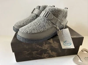 Chaco Unisex Boots Booties Kids Ramble Fluff GRAY Youth Sz 5M Sherpa Lightweight - Picture 1 of 8