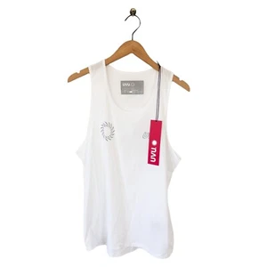 UVU Running Vest Mens Size S NEW White Sleeveless - Picture 1 of 13