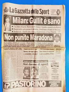 Gazzetta Dello Sport 10 October 1989 Milan - Angela Bandini - Antonella Frabetti - Picture 1 of 1