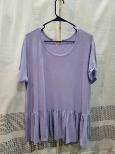 Obsessive Love NWOT shirt Size 1X Purple  - Picture 1 of 4