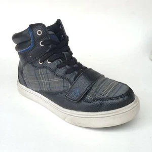 Original Penguin Moby High Top Size 4 Youth Boys Kids Shoes Leather Sneakers - Picture 1 of 9