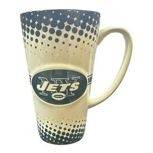 New York Jets 16-Ounce Sculpted Latte Mug Cup - Picture 1 of 1