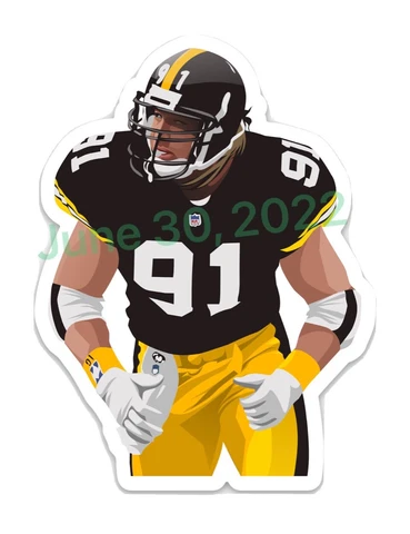 Kevin Greene #91 MAGNET -Pittsburgh Steelers cut Vinyl NFL Vector art Bettis Cover