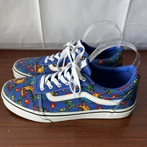 VANS Ward Low DRAGONS Blue/Multicolor Dragons NEW Youth Size 7 - Picture 1 of 11
