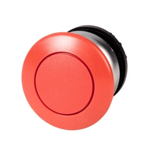 1 pieza bisel plateado rojo 22 mm de diámetro con botón de hongo eaton m22-dp-r - Imagen 1 de 1